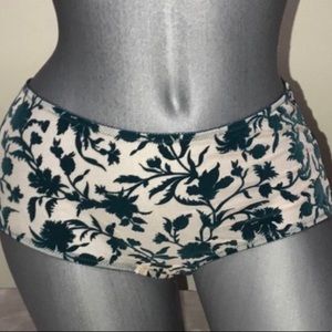 NWT Victoria Secret Floral Velvet Pantie